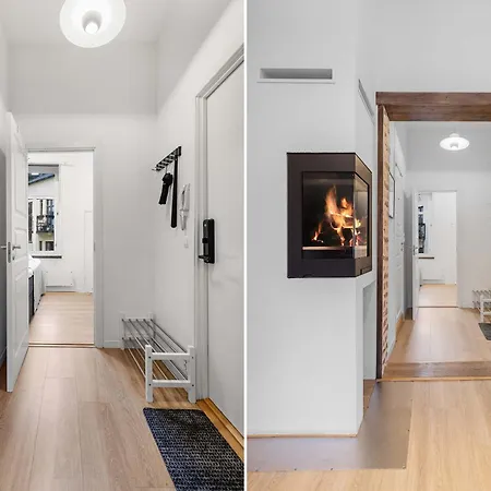 Apartment Dinbnb L Stylish - Fireplace & Balcony In Oslo